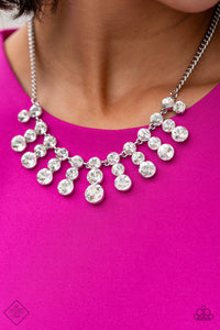 Celebrity Couture - White Necklace Fashion Fix Feb 2021