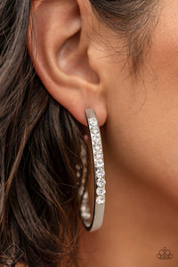 Borderline Brilliance - White Earring Fashion Fix February 2021