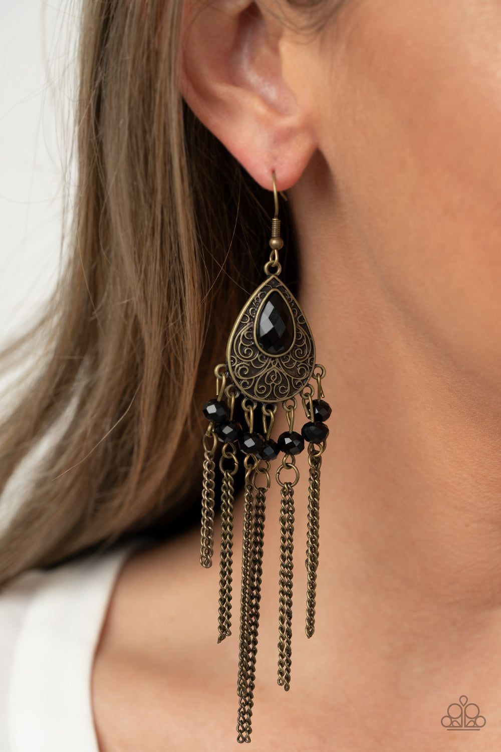 Floating on HEIR - Brass Earring