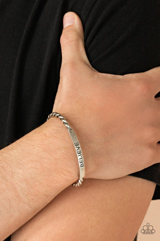 Keep Calm and Believe - Silver Bracelet Inspiration