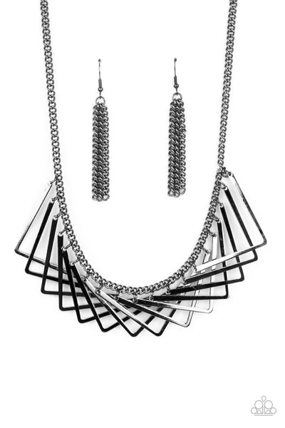 Metro Mirage - Black Gunmetal Necklace