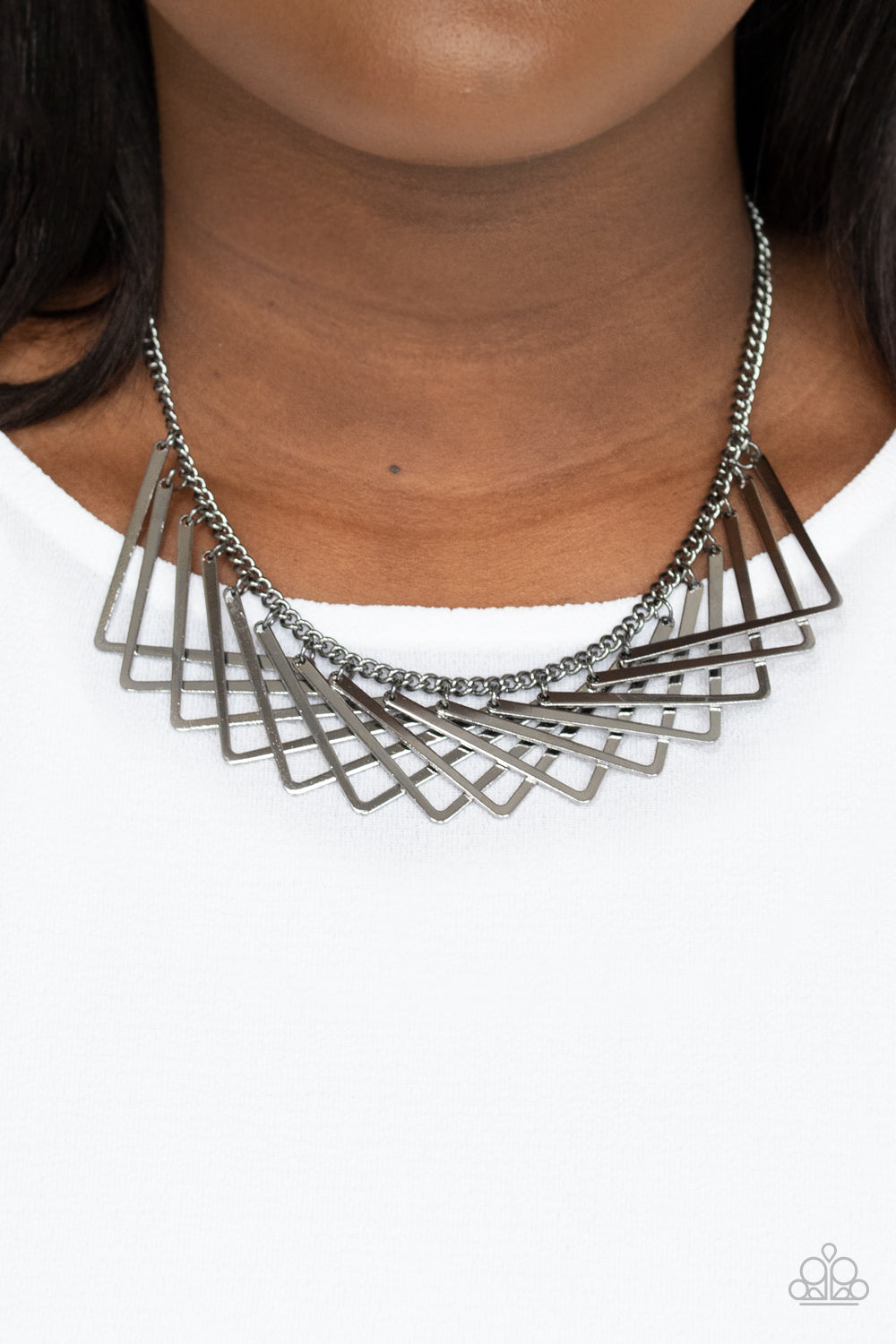 Metro Mirage - Black Gunmetal Necklace