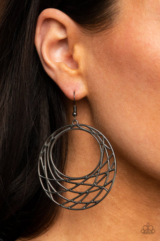 Urban Lineup - Black Earring Gunmetal