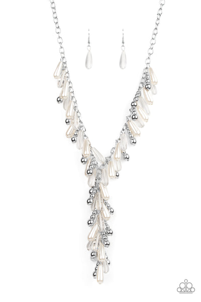 Dripping With DIVA-ttitude - White Necklace LOP