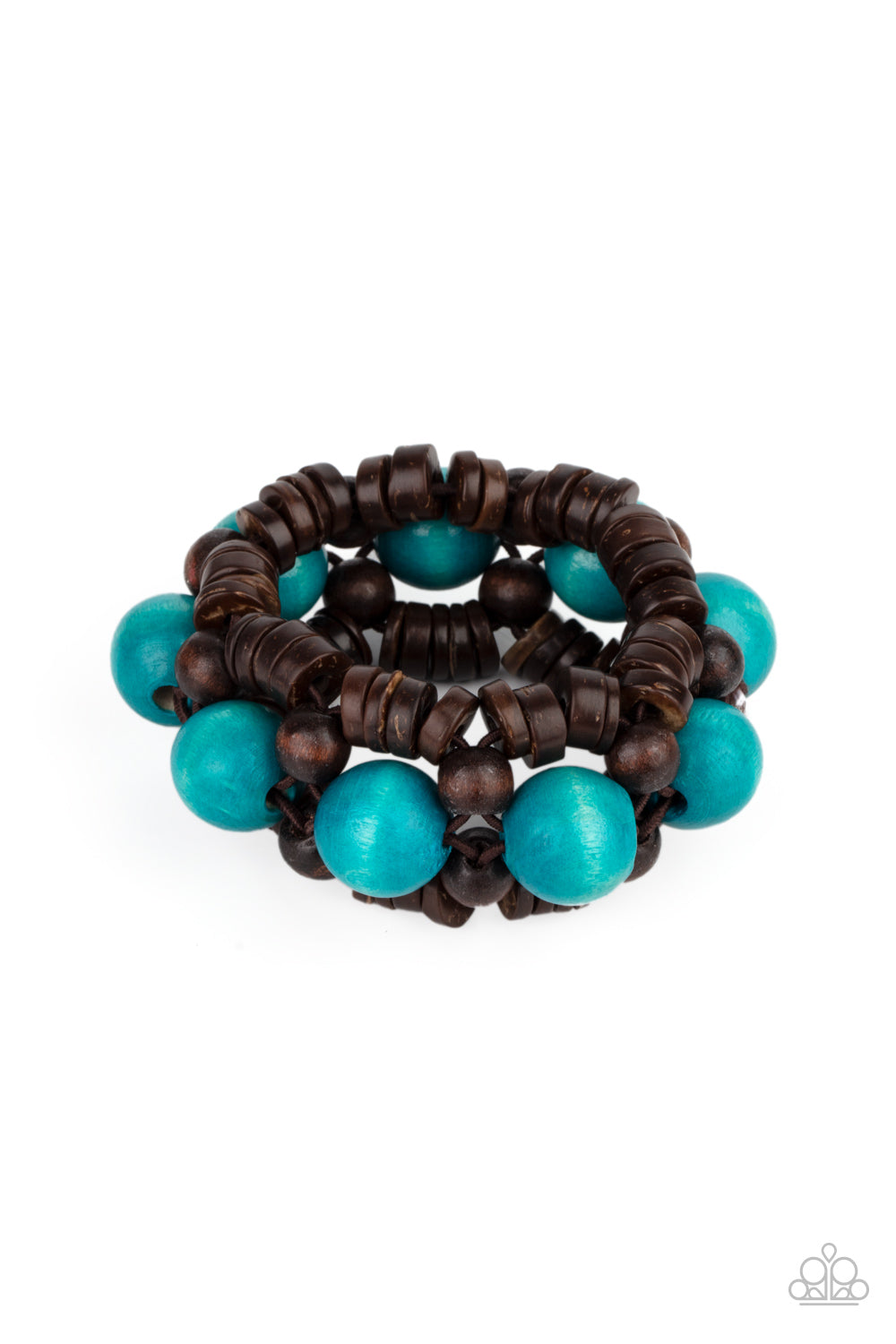 Tropical Temptations - Blue Bracelet Wooden