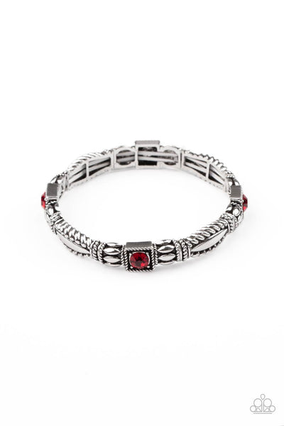 Get This GLOW On The Road - Red Bracelet