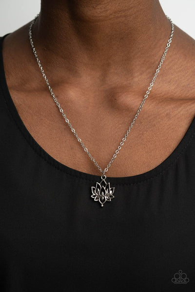 Lotus Retreat - Silver Necklace