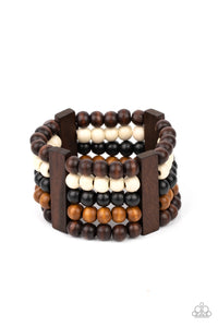 Caribbean Catwalk - Multi Bracelet Wooden