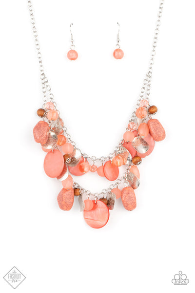 Spring Goddess - Orange Necklace Fashion Fix 04/2021