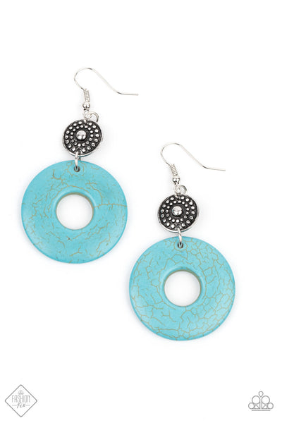 Earthy Epicenter - Blue Earring Fashion Fix 04/2021