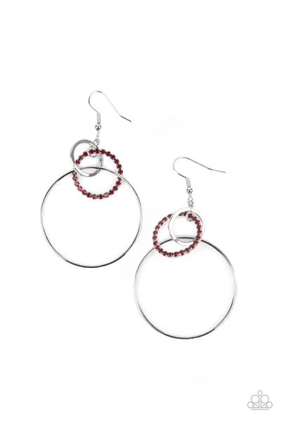 In An Orderly Fashion - Red Earring