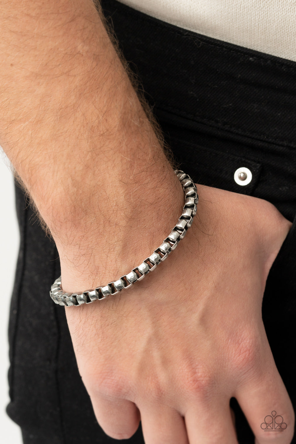 Armed Combat - Silver Bracelet Mens/ Urban