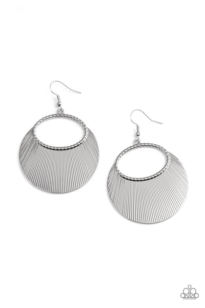 Fan Girl Glam - Silver Earring