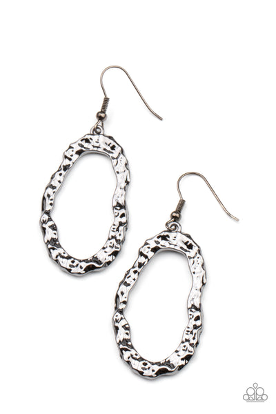 ARTIFACT Checker - Black Gunmetal Earring