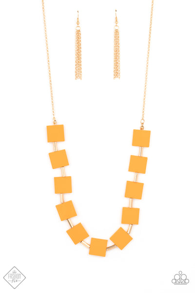 Hello, Material Girl - Orange Necklace Fashion Fix 04/2021