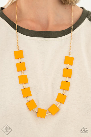 Hello, Material Girl - Orange Necklace Fashion Fix 04/2021