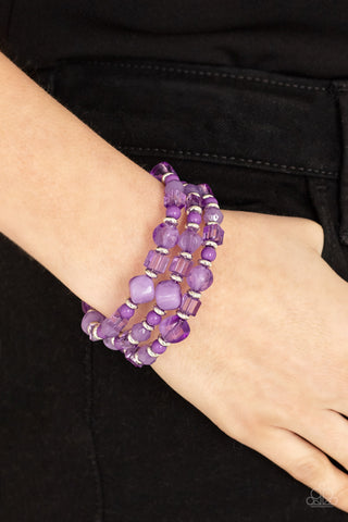 Girly Girl Glimmer - Purple Bracelets