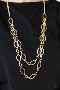 The OVAL-achiever - Gold Necklace