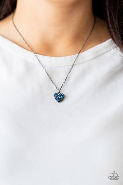 Pitter-Patter, Goes My Heart - Blue Necklace