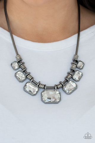 Urban Extravagance - Black Gunmetal Necklace