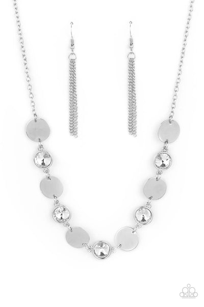 Refined Reflections - White Necklace