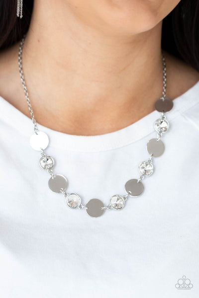 Refined Reflections - White Necklace