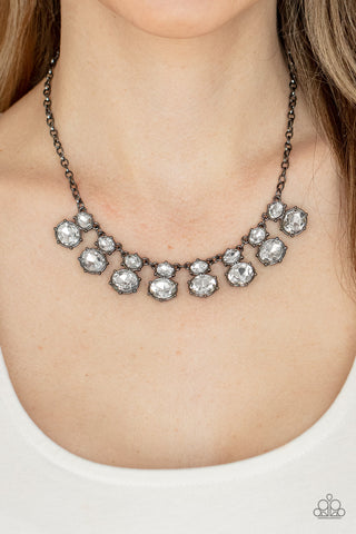 Cosmic Countess - Black Gunmetal necklace