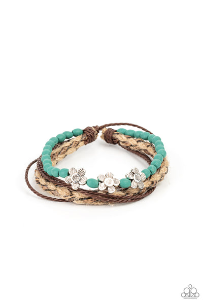 Raffia Remix - Blue Urban Bracelet