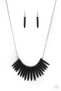 Exotic Edge - Black Necklace