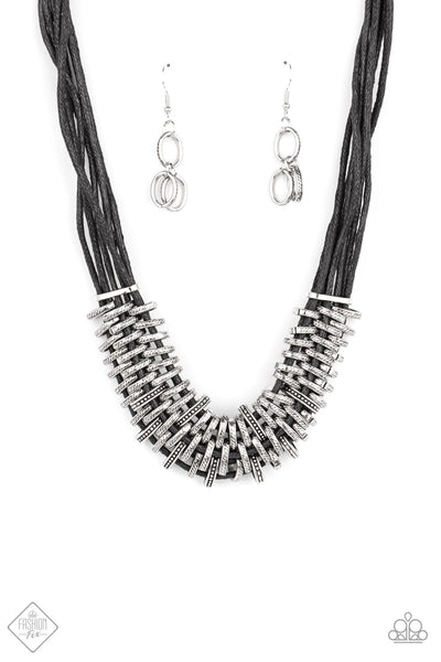 Lock, Stock, and SPARKLE - Black Necklace Fashion Fix 04/2021