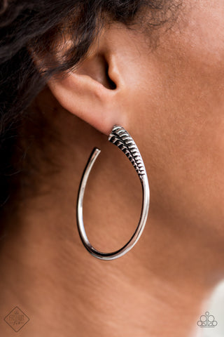 Fully Loaded - Silver Earring  Fashion Fix 04/2021