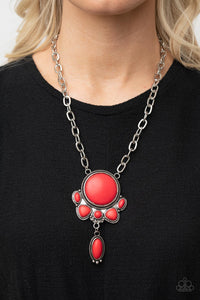 Geographically Gorgeous - Red Necklace