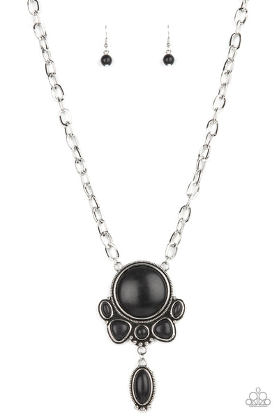 Geographically Gorgeous - Black Necklace