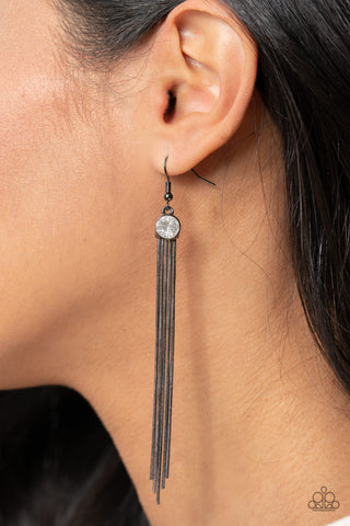 Always In Motion - Black Gunmetal Earring