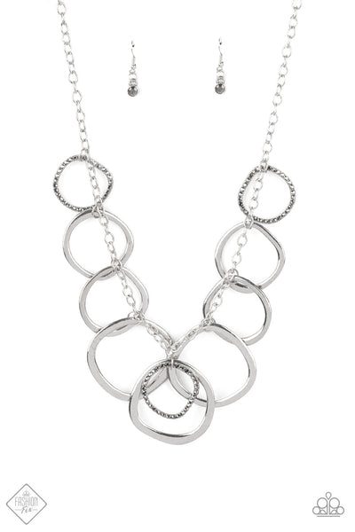 Dizzy With Desire - Silver Necklace-Fashion Fix 06/2021