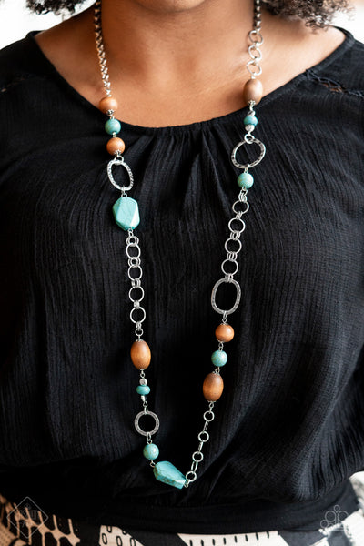 Prairie Reserve - Blue Necklace-Fashion Fix 06/2021