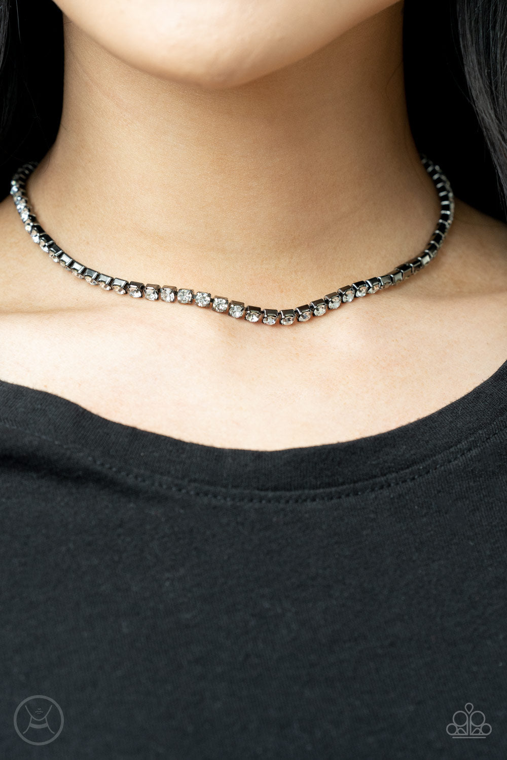 Starlight Radiance - Black Gunmetal Necklace