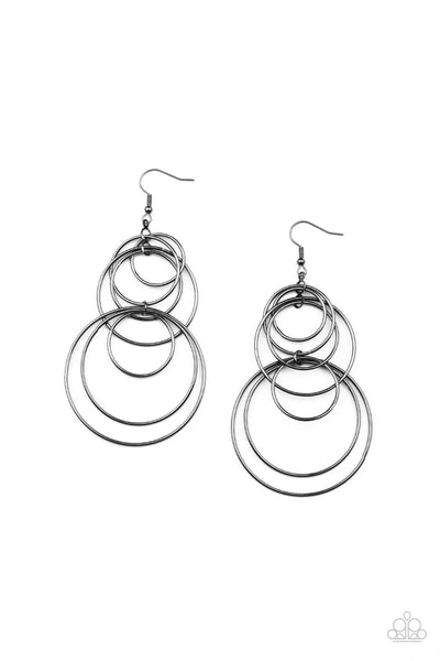 I Feel Dizzy - Black Gunmetal Earrings