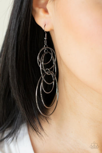 I Feel Dizzy - Black Gunmetal Earrings