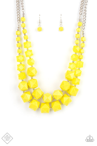 Summer Excursion Yellow Necklace Fashion Fix July 2021