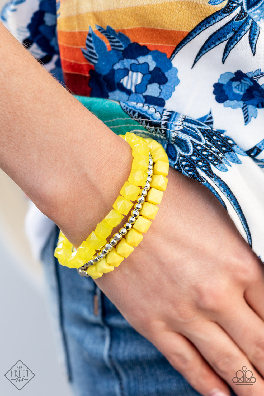 Vacay Vagabond - Yellow Bracelet Fashion Fix July 2021