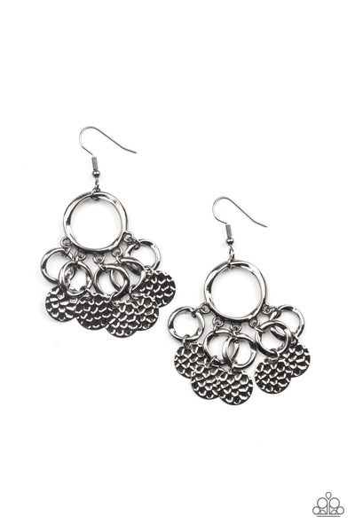 Partners in CHIME - Black Gunmetal Earrings