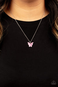 Butterfly Prairies - Pink Necklace Butterfly