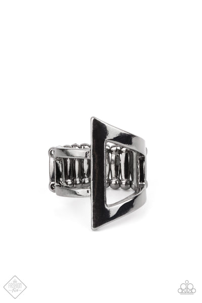 Rebel Edge - Black Gunmetal Ring  Fashion Fix 08/2021