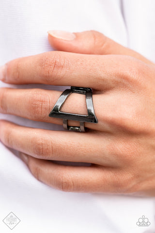 Rebel Edge - Black Gunmetal Ring  Fashion Fix 08/2021