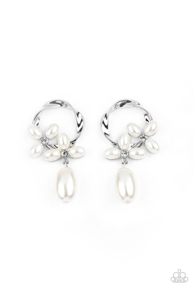 Elegant Expo - White Earring