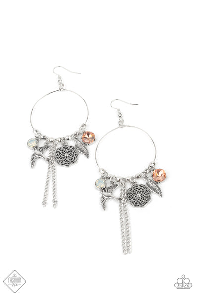 TWEET Dreams - White-Fashion Fix 06/2021Earring