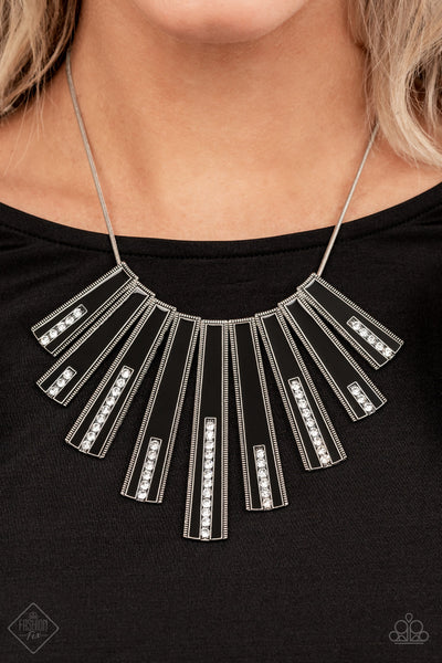 FAN-tastically Deco - Black Gunmetal Necklace Fashion Fix 09/2021