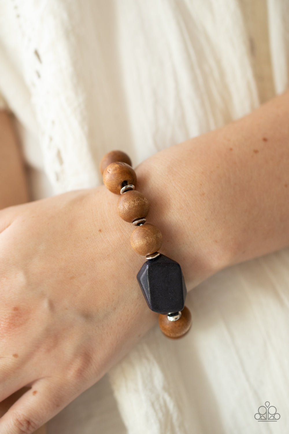 Abundantly Artisan - Black Bracelet Wooden