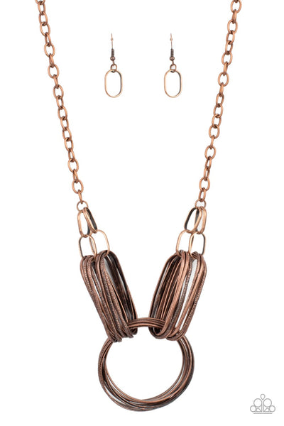 Lip Sync Links - Copper Necklace